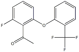 1-{2-fluoro-6-[2-(trifluoromethyl)phenoxy]phenyl}ethan-1-one 구조식 이미지