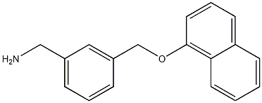 1-{3-[(1-naphthyloxy)methyl]phenyl}methanamine 구조식 이미지