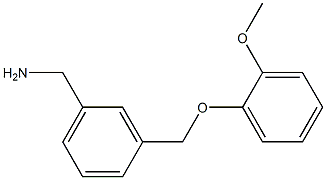 1-{3-[(2-methoxyphenoxy)methyl]phenyl}methanamine 구조식 이미지