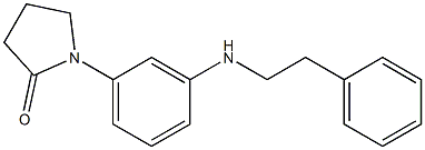 1-{3-[(2-phenylethyl)amino]phenyl}pyrrolidin-2-one 구조식 이미지