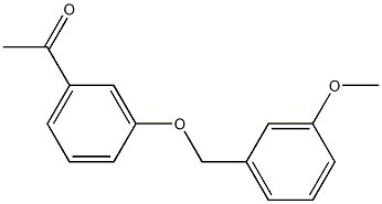 1-{3-[(3-methoxybenzyl)oxy]phenyl}ethanone 구조식 이미지