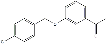 1-{3-[(4-chlorophenyl)methoxy]phenyl}ethan-1-one 구조식 이미지