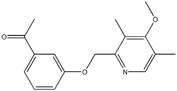 1-{3-[(4-methoxy-3,5-dimethylpyridin-2-yl)methoxy]phenyl}ethan-1-one Structure
