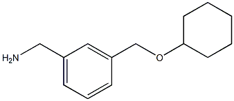1-{3-[(cyclohexyloxy)methyl]phenyl}methanamine 구조식 이미지