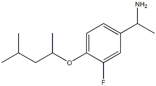 1-{3-fluoro-4-[(4-methylpentan-2-yl)oxy]phenyl}ethan-1-amine Structure