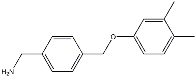 1-{4-[(3,4-dimethylphenoxy)methyl]phenyl}methanamine 구조식 이미지