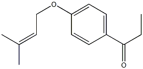 1-{4-[(3-methylbut-2-en-1-yl)oxy]phenyl}propan-1-one Structure