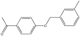 1-{4-[(3-methylphenyl)methoxy]phenyl}ethan-1-one 구조식 이미지