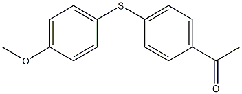 1-{4-[(4-methoxyphenyl)sulfanyl]phenyl}ethan-1-one Structure