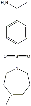 1-{4-[(4-methyl-1,4-diazepane-1-)sulfonyl]phenyl}ethan-1-amine 구조식 이미지