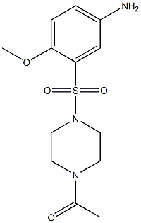 1-{4-[(5-amino-2-methoxybenzene)sulfonyl]piperazin-1-yl}ethan-1-one Structure