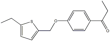 1-{4-[(5-ethylthiophen-2-yl)methoxy]phenyl}propan-1-one Structure