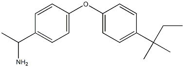 1-{4-[4-(2-methylbutan-2-yl)phenoxy]phenyl}ethan-1-amine Structure