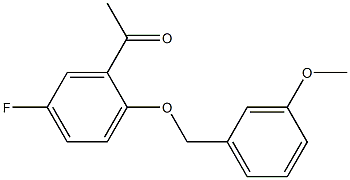 1-{5-fluoro-2-[(3-methoxyphenyl)methoxy]phenyl}ethan-1-one Structure