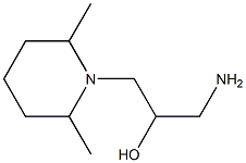 1-amino-3-(2,6-dimethylpiperidin-1-yl)propan-2-ol Structure