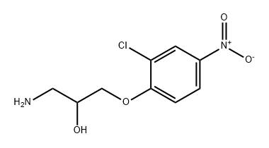 1-amino-3-(2-chloro-4-nitrophenoxy)propan-2-ol 구조식 이미지