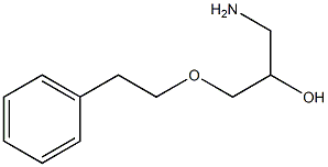 1-amino-3-(2-phenylethoxy)propan-2-ol 구조식 이미지