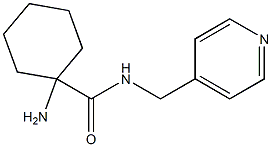 1-amino-N-(pyridin-4-ylmethyl)cyclohexane-1-carboxamide Structure