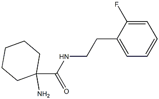 1-amino-N-[2-(2-fluorophenyl)ethyl]cyclohexanecarboxamide 구조식 이미지