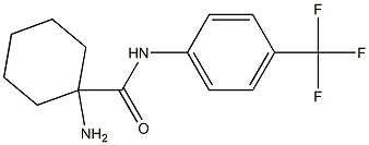 1-amino-N-[4-(trifluoromethyl)phenyl]cyclohexane-1-carboxamide Structure