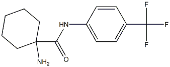 1-amino-N-[4-(trifluoromethyl)phenyl]cyclohexane-1-carboxamide 구조식 이미지