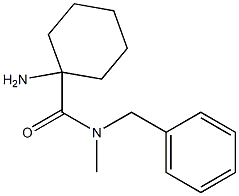 1-amino-N-benzyl-N-methylcyclohexanecarboxamide 구조식 이미지