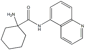 1-amino-N-quinolin-5-ylcyclohexanecarboxamide 구조식 이미지