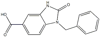 1-benzyl-2-oxo-2,3-dihydro-1H-1,3-benzodiazole-5-carboxylic acid 구조식 이미지