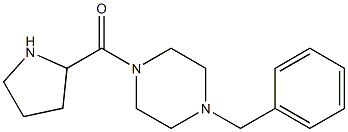 1-benzyl-4-(pyrrolidin-2-ylcarbonyl)piperazine Structure