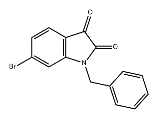 1-benzyl-6-bromo-2,3-dihydro-1H-indole-2,3-dione 구조식 이미지