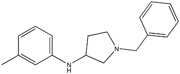 1-benzyl-N-(3-methylphenyl)pyrrolidin-3-amine Structure