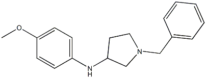 1-benzyl-N-(4-methoxyphenyl)pyrrolidin-3-amine Structure