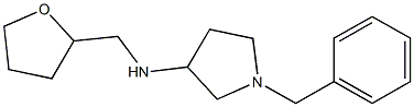 1-benzyl-N-(oxolan-2-ylmethyl)pyrrolidin-3-amine 구조식 이미지