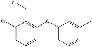 1-chloro-2-(chloromethyl)-3-(3-methylphenoxy)benzene Structure