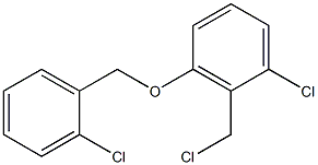 1-chloro-2-(chloromethyl)-3-[(2-chlorophenyl)methoxy]benzene Structure