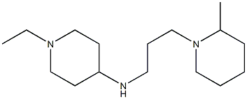 1-ethyl-N-[3-(2-methylpiperidin-1-yl)propyl]piperidin-4-amine Structure