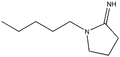 1-pentylpyrrolidin-2-imine Structure