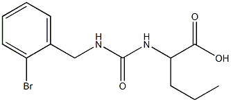 2-({[(2-bromophenyl)methyl]carbamoyl}amino)pentanoic acid Structure