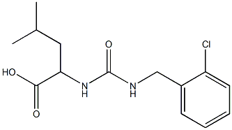 2-({[(2-chlorophenyl)methyl]carbamoyl}amino)-4-methylpentanoic acid 구조식 이미지