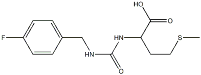 2-({[(4-fluorophenyl)methyl]carbamoyl}amino)-4-(methylsulfanyl)butanoic acid 구조식 이미지