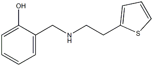 2-({[2-(thiophen-2-yl)ethyl]amino}methyl)phenol Structure