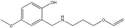 2-({[3-(ethenyloxy)propyl]amino}methyl)-4-methoxyphenol Structure