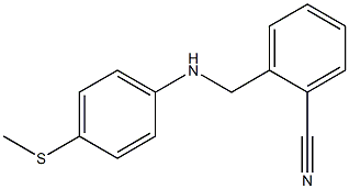 2-({[4-(methylsulfanyl)phenyl]amino}methyl)benzonitrile 구조식 이미지