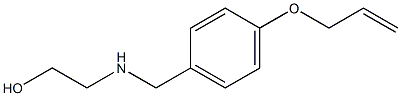 2-({[4-(prop-2-en-1-yloxy)phenyl]methyl}amino)ethan-1-ol Structure