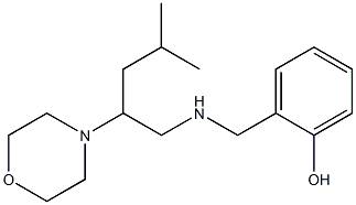 2-({[4-methyl-2-(morpholin-4-yl)pentyl]amino}methyl)phenol 구조식 이미지