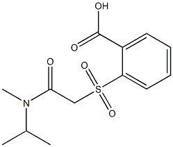 2-({[methyl(propan-2-yl)carbamoyl]methane}sulfonyl)benzoic acid Structure