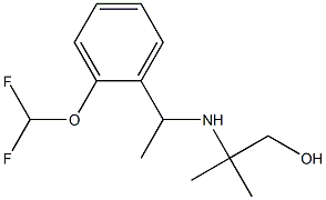 2-({1-[2-(difluoromethoxy)phenyl]ethyl}amino)-2-methylpropan-1-ol Structure