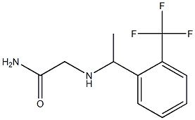 2-({1-[2-(trifluoromethyl)phenyl]ethyl}amino)acetamide Structure