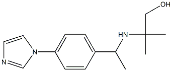 2-({1-[4-(1H-imidazol-1-yl)phenyl]ethyl}amino)-2-methylpropan-1-ol Structure