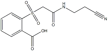 2-({2-[(2-cyanoethyl)amino]-2-oxoethyl}sulfonyl)benzoic acid 구조식 이미지